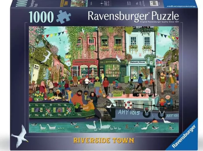 Ravensburger puzzel Stad Riverside 1000 stukjes