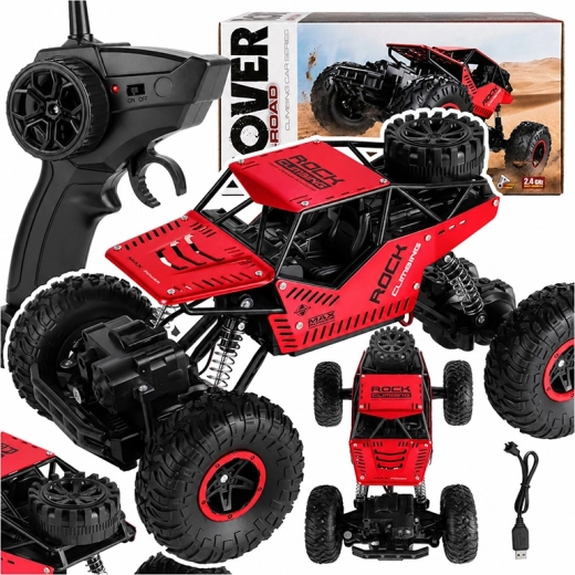 Terreinwagen met afstandsbediening 4x4 1:16 rood