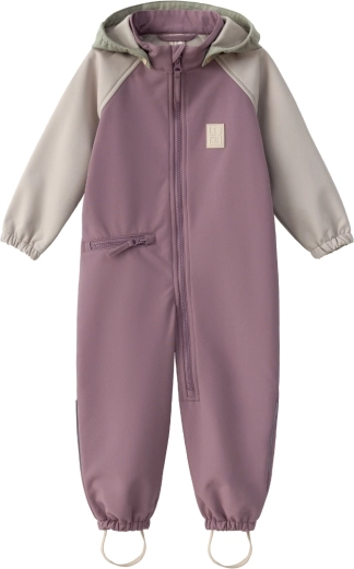 LEOKID softshelloverall Color block Minnow pink, maat 86 (18–24 maanden)