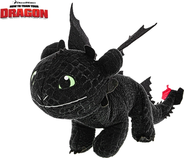 Pluche draak Tandloos (Toothless) 15 cm