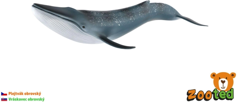 Figuur van een blauwe vinvis van 27 cm