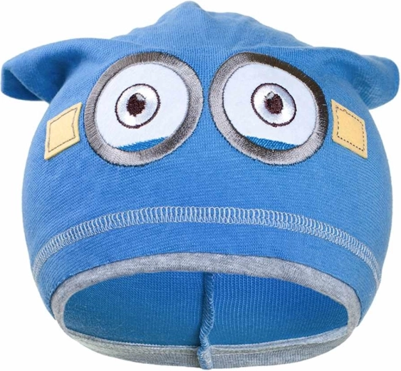 herfst kindermutsje New Baby Minion lichtblauw