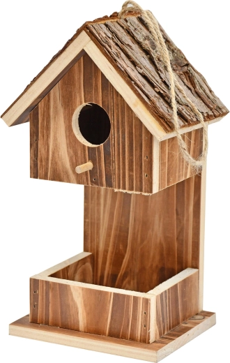 Houten vogelhuisje 13,5 × 10 × 23 cm