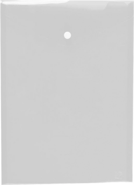 Documentenmap met drukknoop A4 staand Opaline transparant