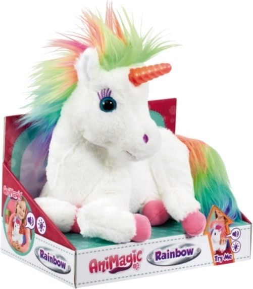 Interactieve mascotte Animagic Rainbow My Glowing Unicorn