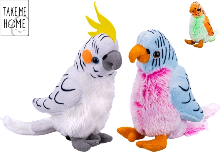 Pluche papegaai Take Me Home 20 cm