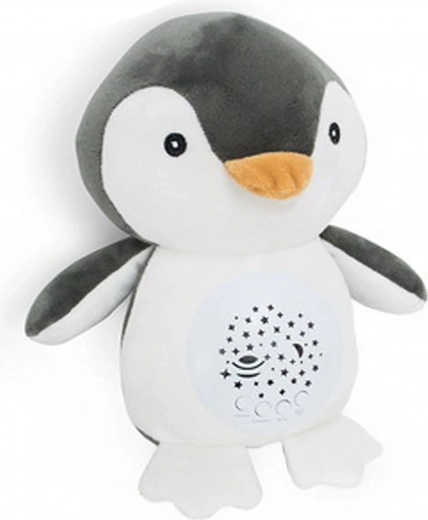 inslaapprobeer knuffel pinguïn 26 cm met licht en melodieën