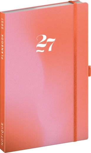 Notique Planbook agenda en notitieboek Koraal 2027, 13 × 21 cm