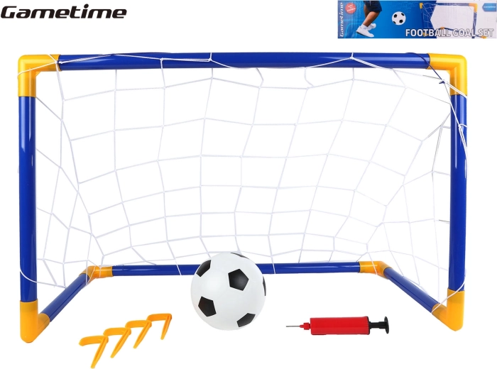 Voetbaldoel voor kinderen GAMETIME 79 × 50 × 43 cm met balletje en pomp