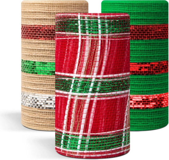 Kerstdecoratief net 9,15 m x 15 cm - 1 stuk