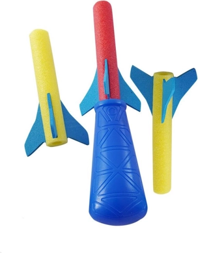 SPORTO lucht-aangedreven foamraket met lanceerder
