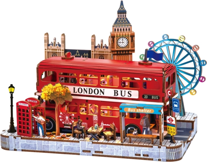 2Kids Toys 3D houten bouwpakket miniatuurscène Londen
