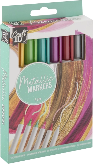 Metallic stiften 6 stuks