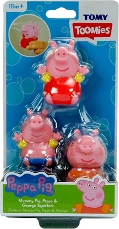 TOMY badfiguurtjes Peppa Pig (3 stuks)