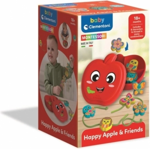 Appel en vrienden – rijgspel geïnspireerd door Montessori