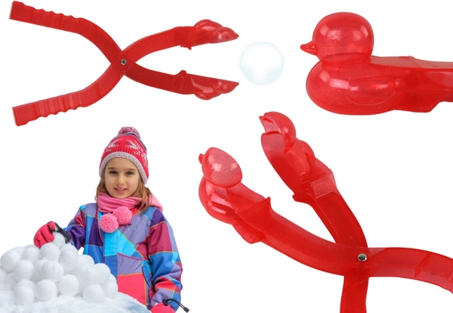 Sneeuwvorm – maker voor sneeuw-eendjes, rood