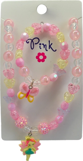 Set ketting en armband met vlindermotief SPARKYS