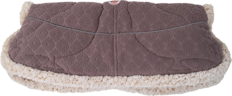 Lodger warmer folklore fleece mauve – hoes voor de duwstang van de kinderwagen