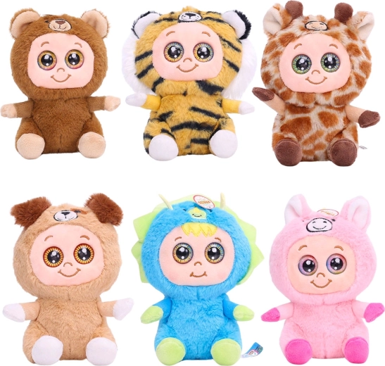 Sparkys ZOO-editie knuffeldiertje met lichtgevende ogen en geluid 20 cm - 1 stuk
