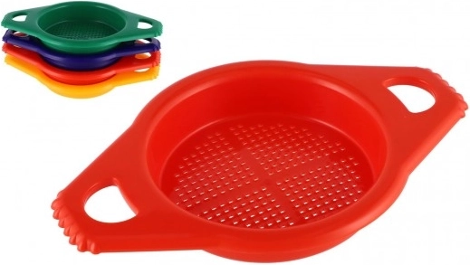Gekleurd plastic zandzeefje