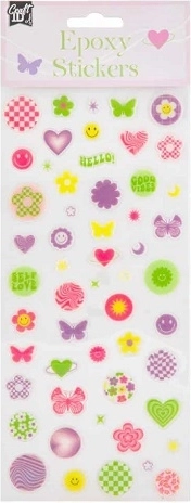 3D stickers love 24 × 11 cm