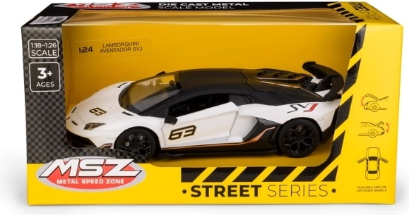 Verzamelmodel MSZ Lamborghini Aventador SVJ 1:24 wit