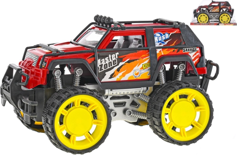 Terreinwagen met vliegwielaandrijving 26 cm – rode off-road met grote wielen