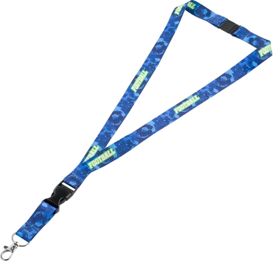 Nekkoord met karabijnhaak – voetbalmotief