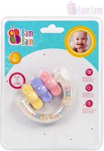 Bam Bam rammelaar met bijtring vormen - 1 stuk