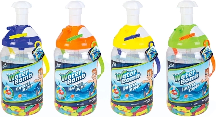 Waterballonnen met pompje 500 stuks