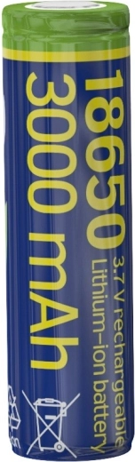 Lithium-ion batterij 18650, 3,7 V, 3000 mAh, platte polen (10C)