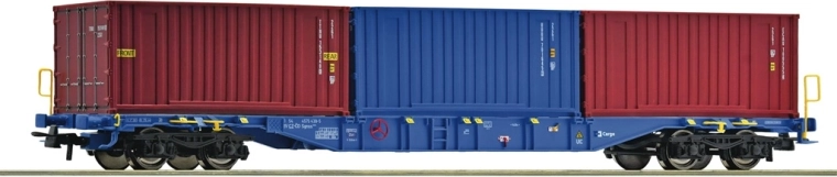 Roco containerwagen Sgnss ČD Cargo met drie 20' containers (H0)