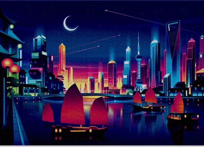 Puzzle CLOUDBERRIES skyline – 1000 stukjes