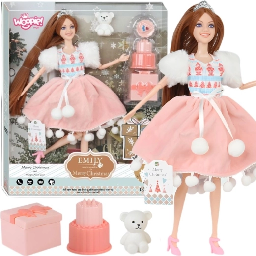 Woopie Royal pop Emi, verjaardagsprinses met teddybeer
