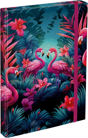 BAAGL Schriftmap A4 Flamingo's