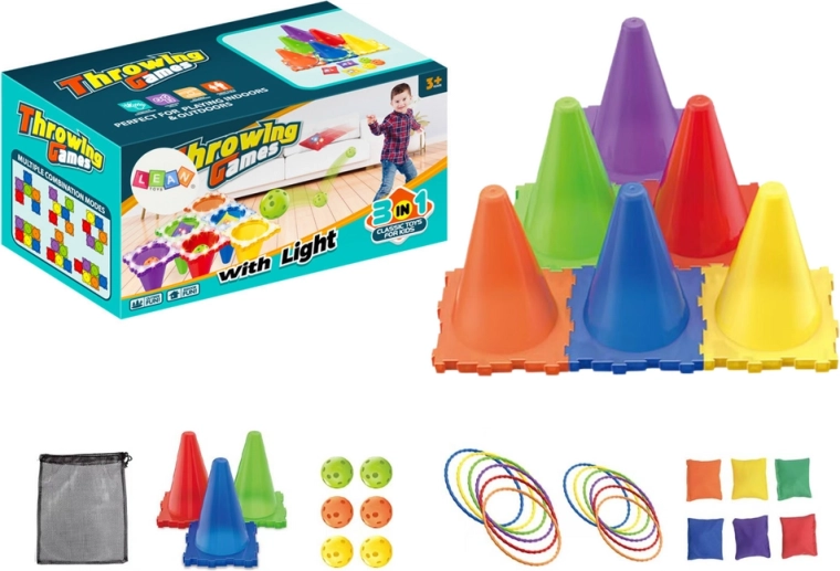 Sportieve ambachtelijke spelsset Target Dart 3-in-1