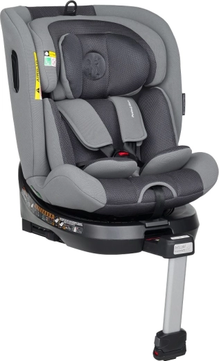 Autostoeltje PETITE&MARS Twistguard Pro i-Size Grey Air, draaibaar 40–150 cm