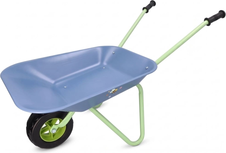Metalen kinderkruiwagen voor in de tuin Adam Toys – blauw