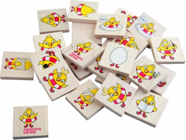 Houten memory Kuře – training van geheugen en opmerkzaamheid