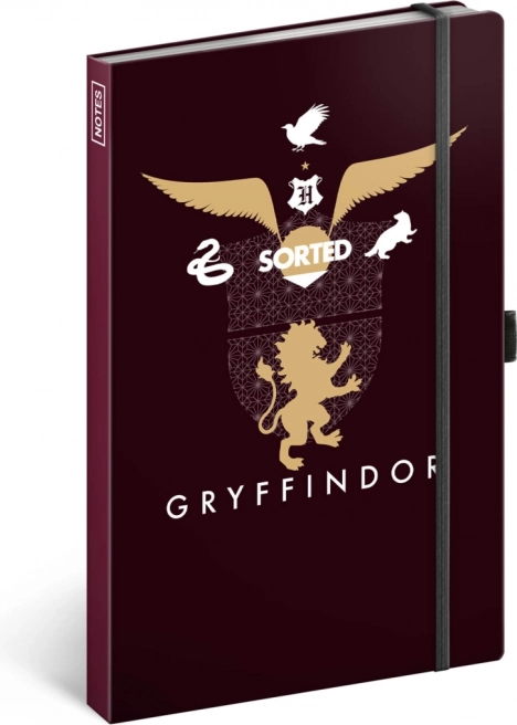Notitieboek Harry Potter Griffoendor, gelijnd 13 × 21 cm