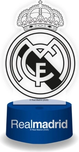 Decoratieve LED-lamp Real Madrid in retrostijl