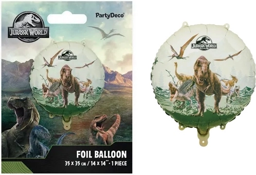 Folieballon Jurassic World snoepje 35 × 35 cm - 1 stuk