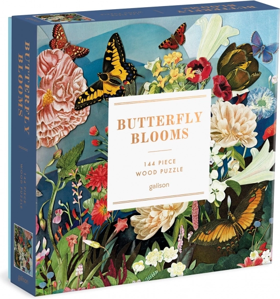 Galison houten puzzel vlindertuin