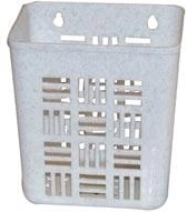 Hangend kunststof mandje klein 12 × 10 × 13 cm – mix kleuren