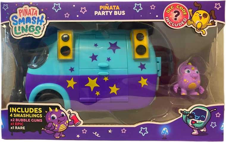 PINATA SMASHLINGS partybus met 4 figuren