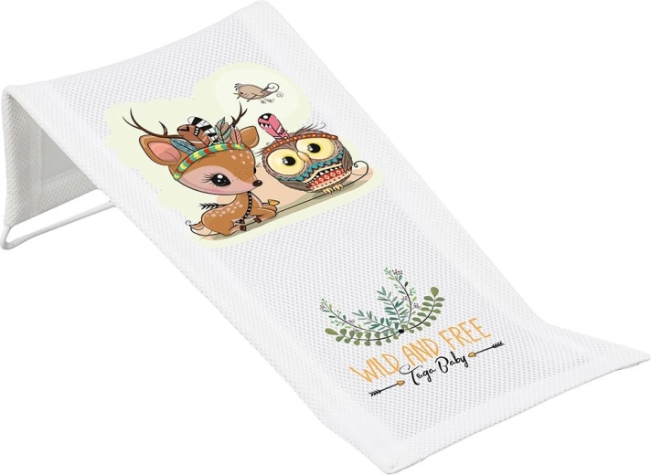 Textielen badzitje voor babybadje Wild & Free hertje wit