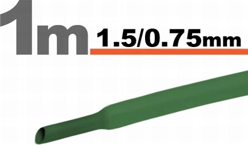 Groene krimpkous 1,5/0,75 mm