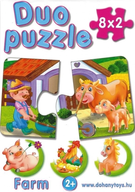 Puzzel Vervoermiddelen Duo voor kinderen