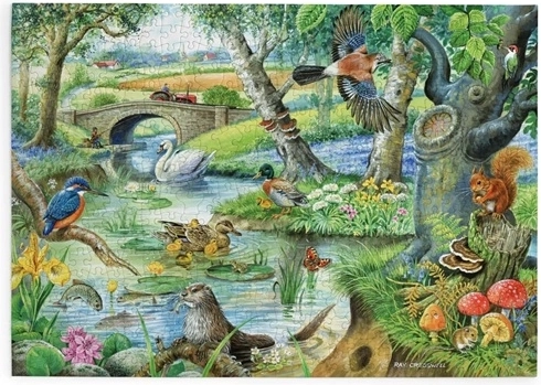 House of Puzzles Puzzels Verhalen aan de rivier met 500 extra grote stukjes
