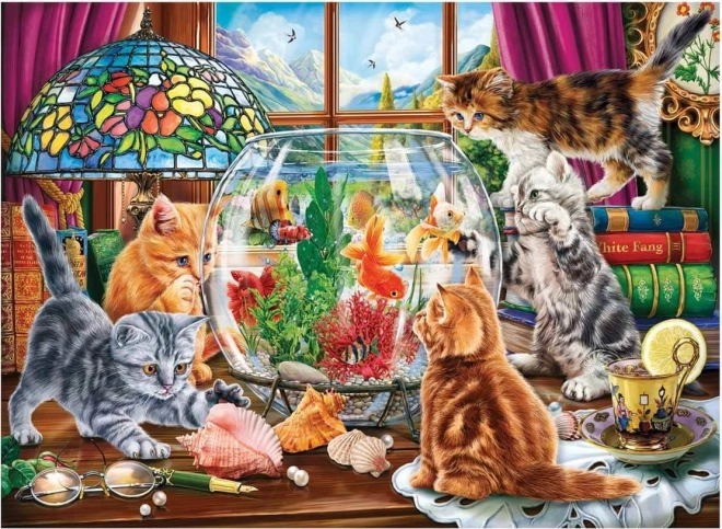 Puzzel Kittens en Aquarium 1000 stukjes